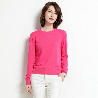 Long-sleeved Knitted Pullovers Sweater